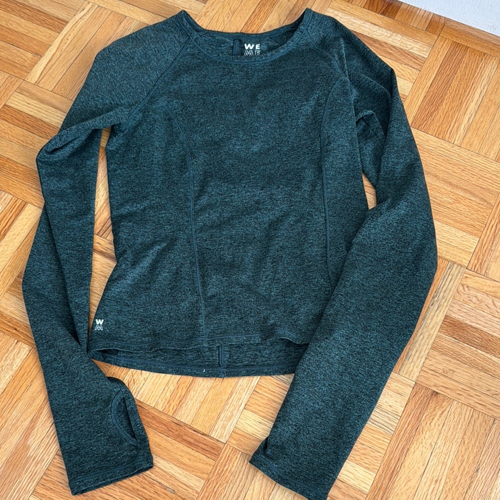 WE ME Women's Long Sleeve Top in Dark Gray